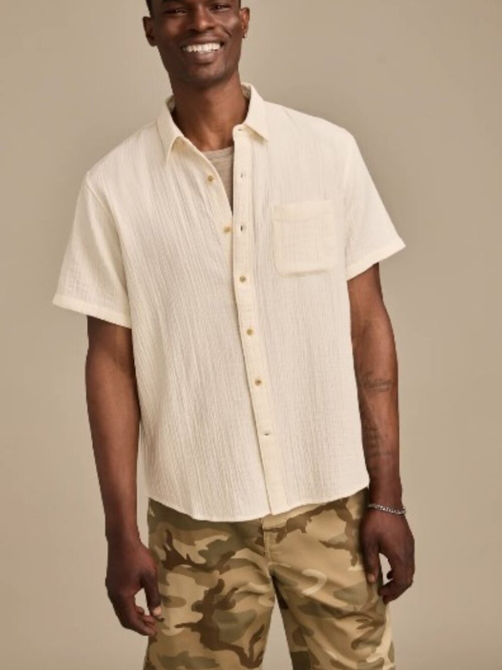 Lucky Brand Double Gauze Shirt - Size M